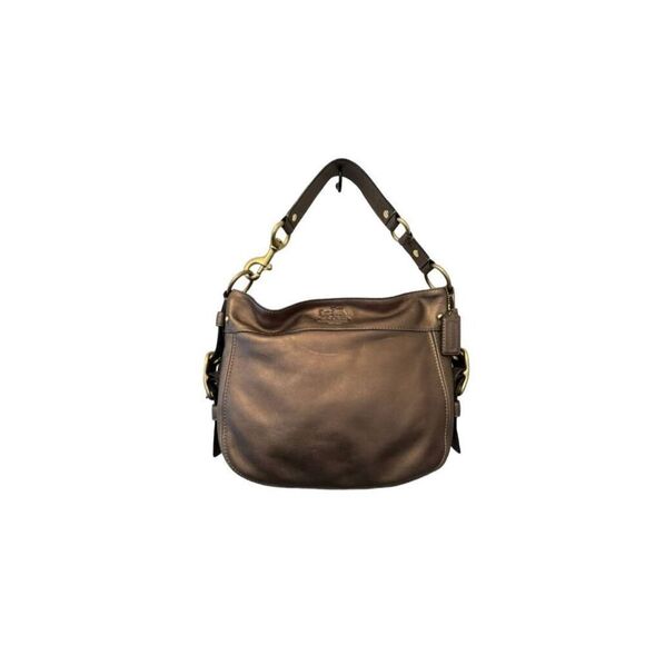Coach Handbags - Coach Vintage Zoe Hobo Bronze Bag with Gold Hardware GUC